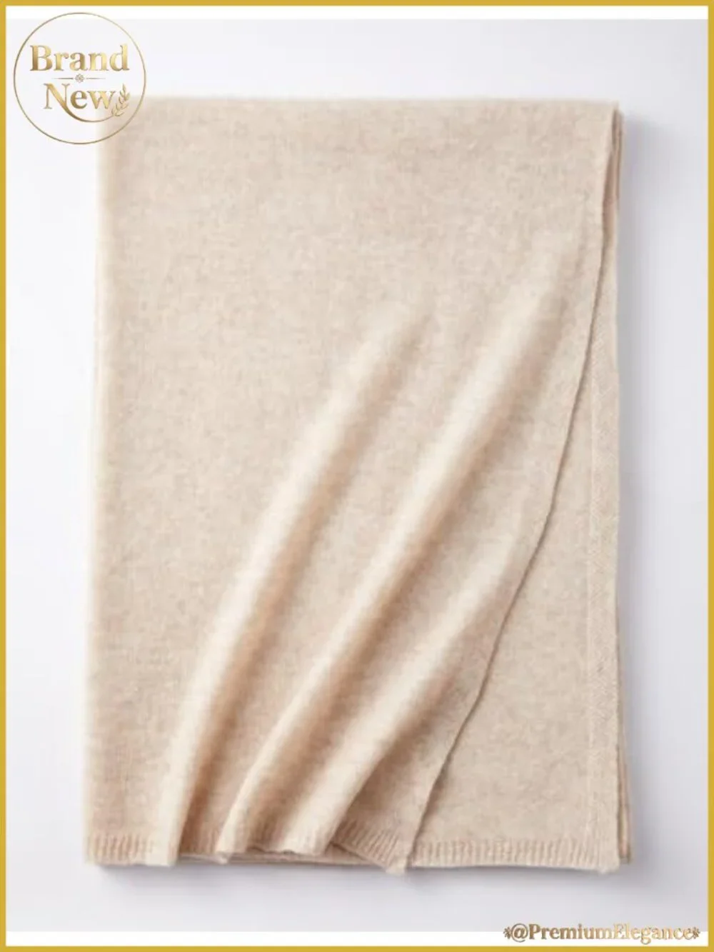Cashmere Wool Blend Wrap Scarf Stole Large Size Travel Accessory